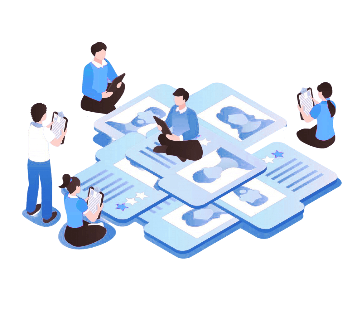 Apstia team collaborating on digital solutions